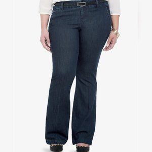 Torrid Dark Rinse Boot Cut Trouser Jeans